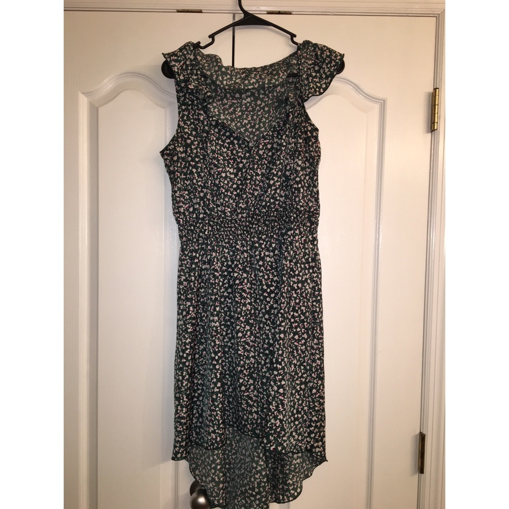 🌸Green Floral High-Low Dress🌸